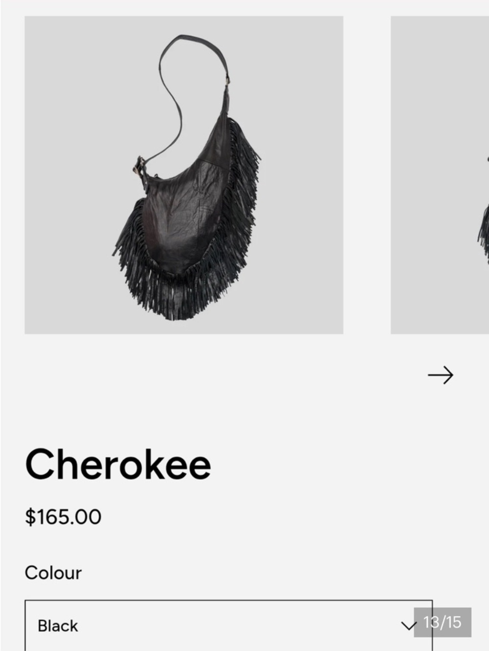 Free People Pelechecoco Cherokee/Elouise Hobo Fringe Vintage Brown Leather Bag - Picture 13 of 14